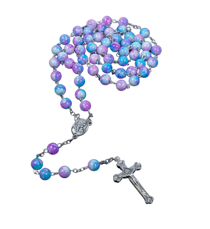 Rosary necklace for prayer and spiritual protection